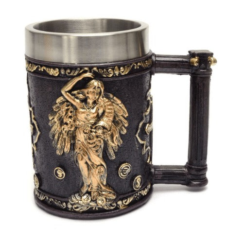 Halba Medievala din Rasina si Inox , cu Pereti Dubli , 500 ml