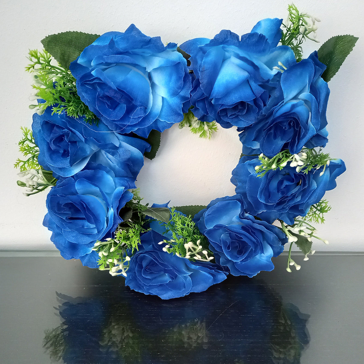 Coronita din Trandafiri artificiali, 26 cm