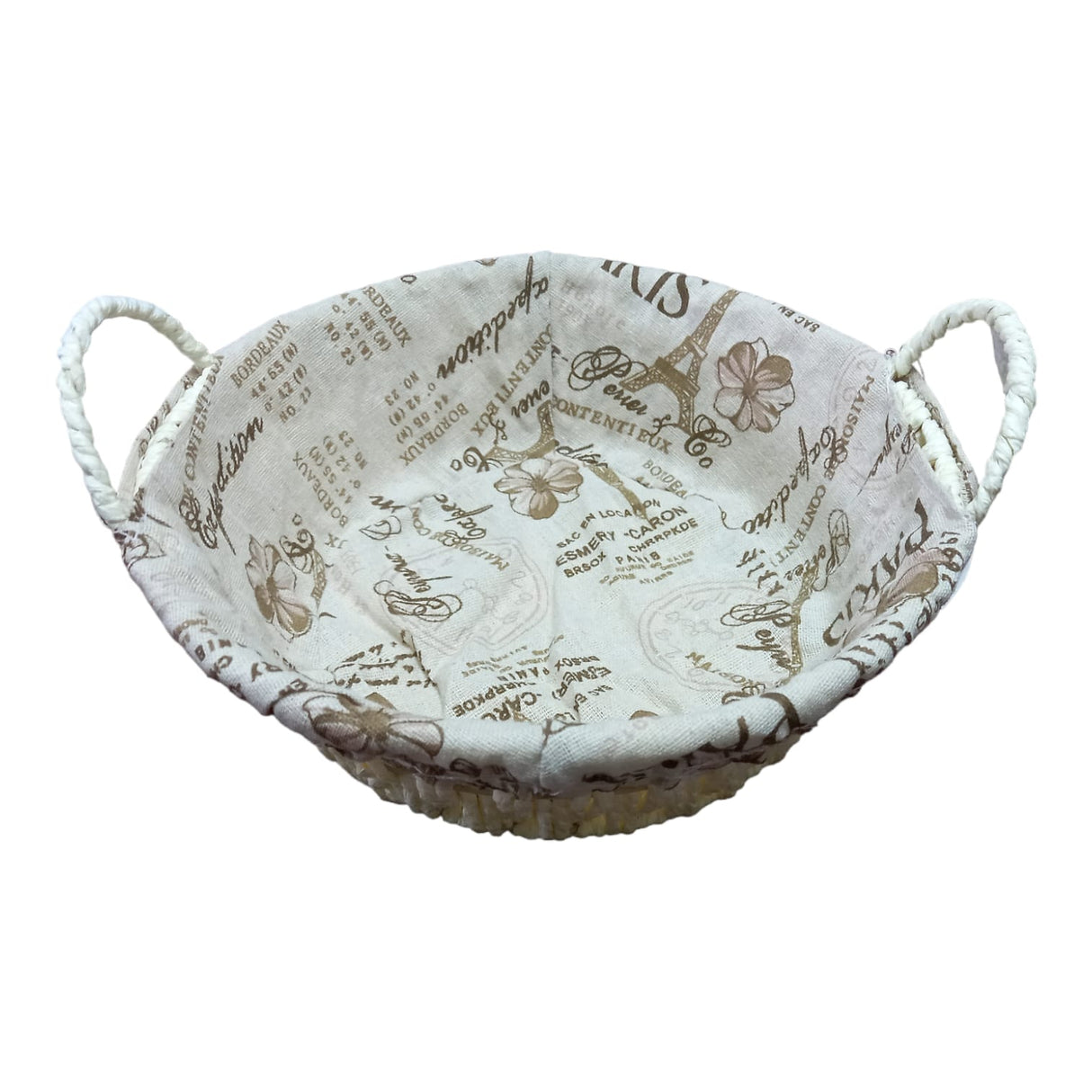 Cos servire Paine, Rotund, Metal, 24x8 cm