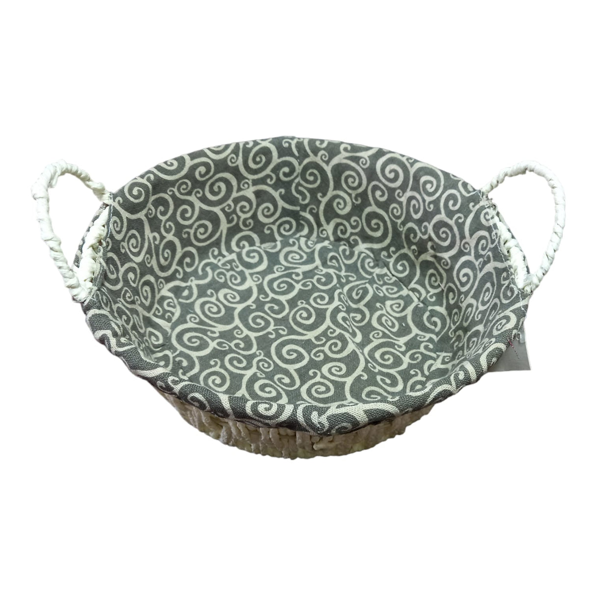 Cos servire Paine, Rotund, Metal, 24x8 cm