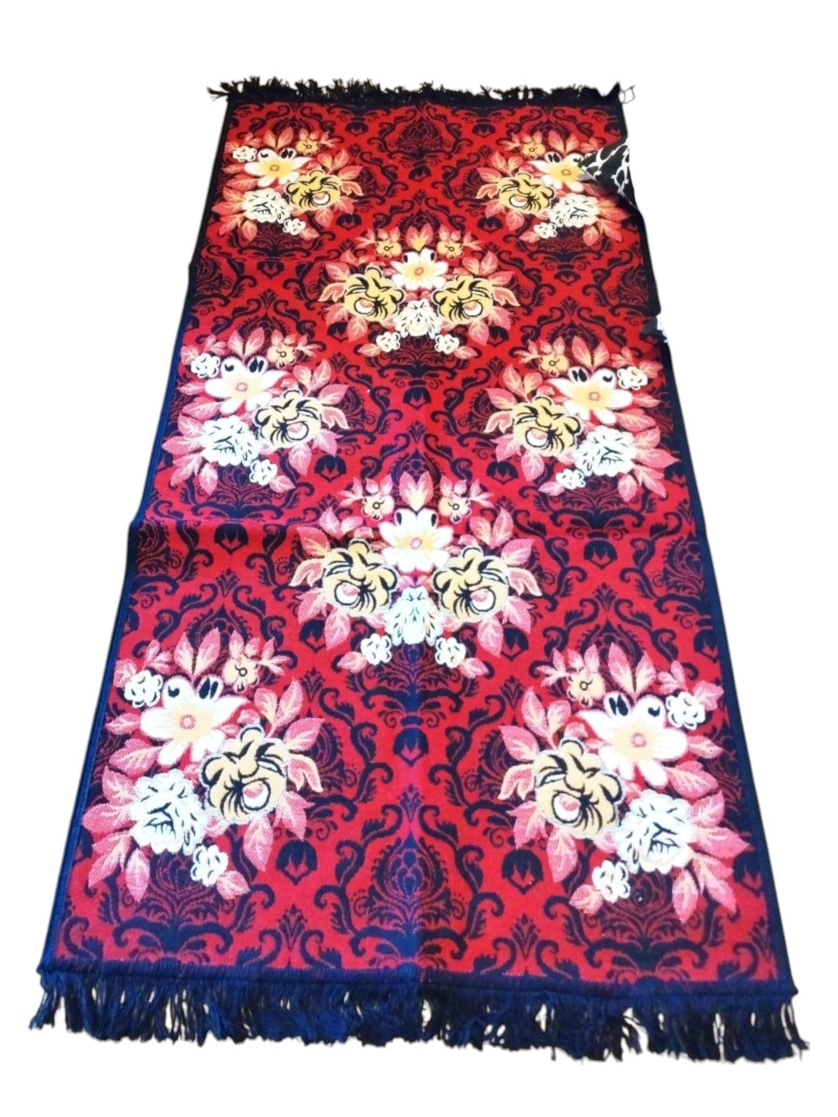 Covor floral, cu doua fete, dimensiunea 80x150cm , bumbac