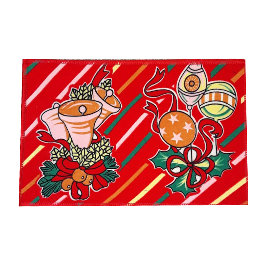 Covoras intrare textil, model Craciun, 58 x 38 cm