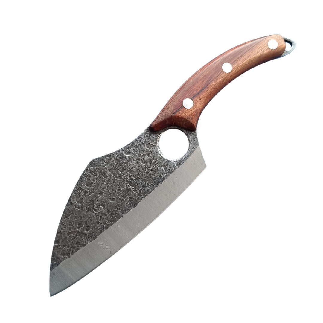 Cutit-satar, Japonez, Forjat , Otel Carbon, Maner Lemn,310 gr,1 14.5cm x 6.5cm x28 cm