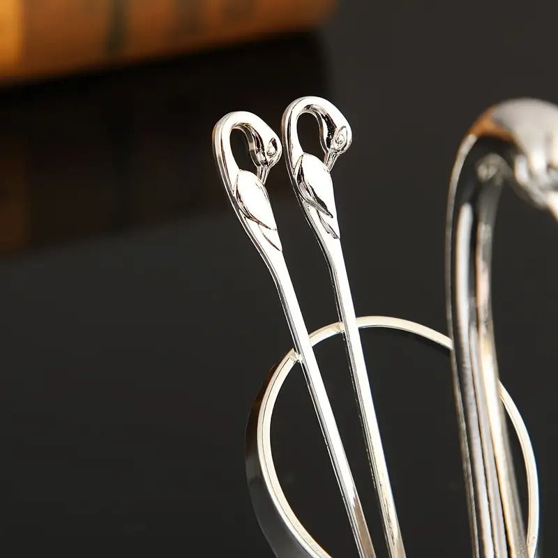 Suport Lebada pentru 6 lingurite de cafea, fructe sau desert