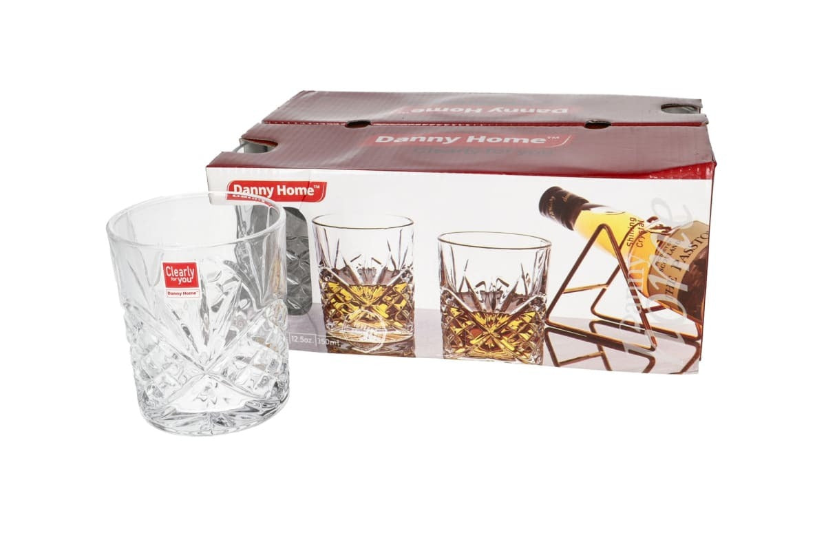 Set 6 pahare din sticla, pentru Whisky