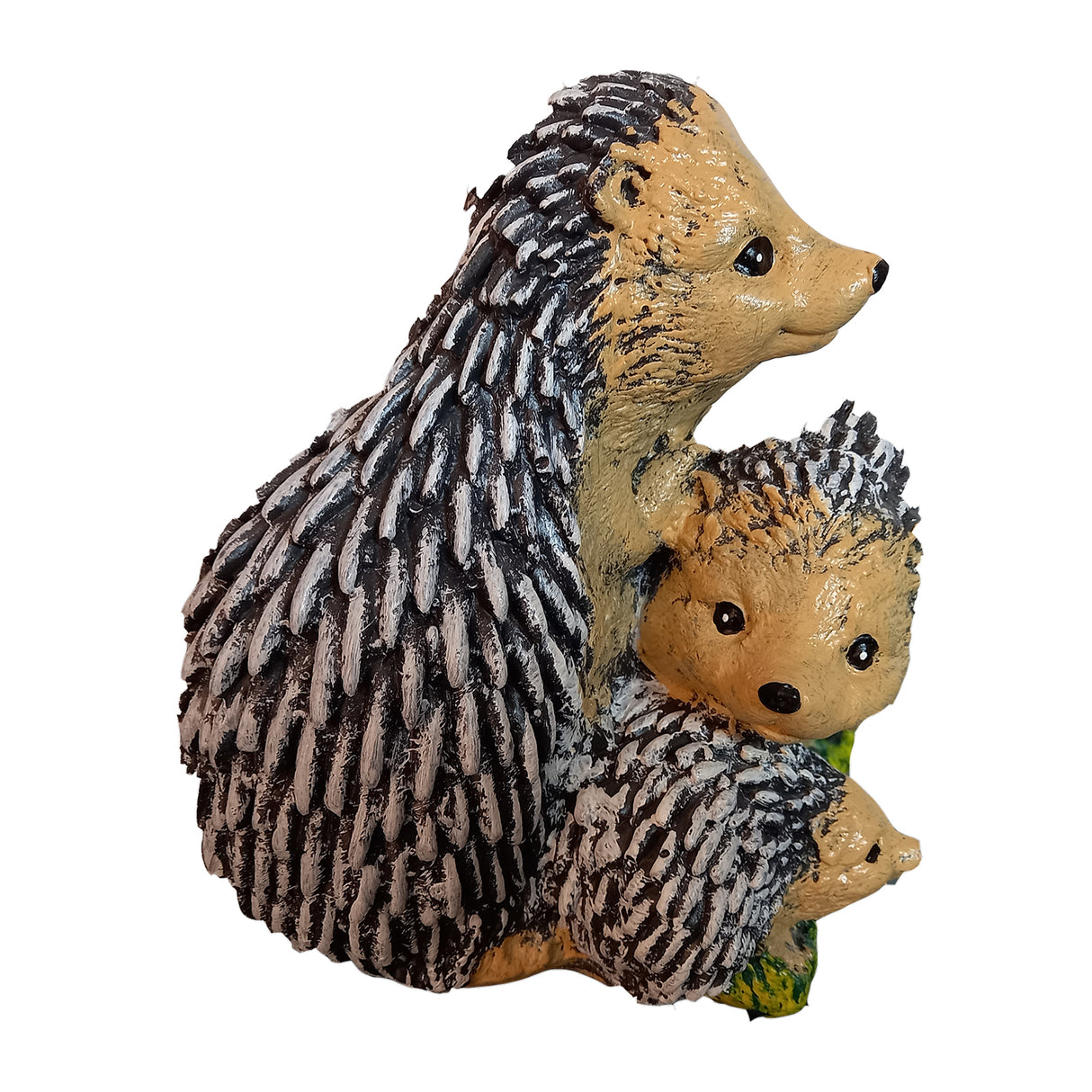 Decoratiune pentru Gradina, Familie de Arici, Polirasina, 26x22 cm