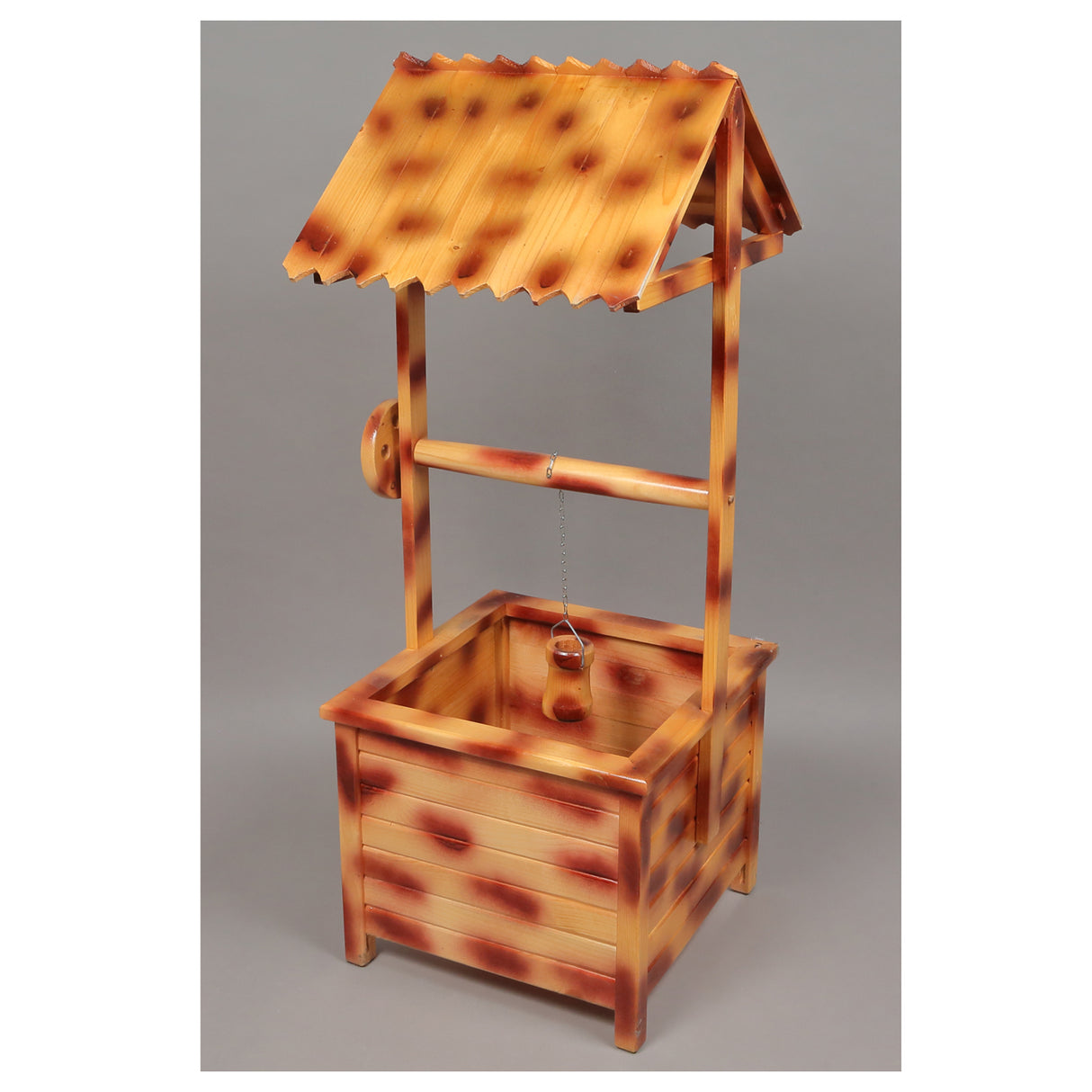 Decoratiune Rustica pentru Gradina, Fantana, Lemn, 90x33x33 cm