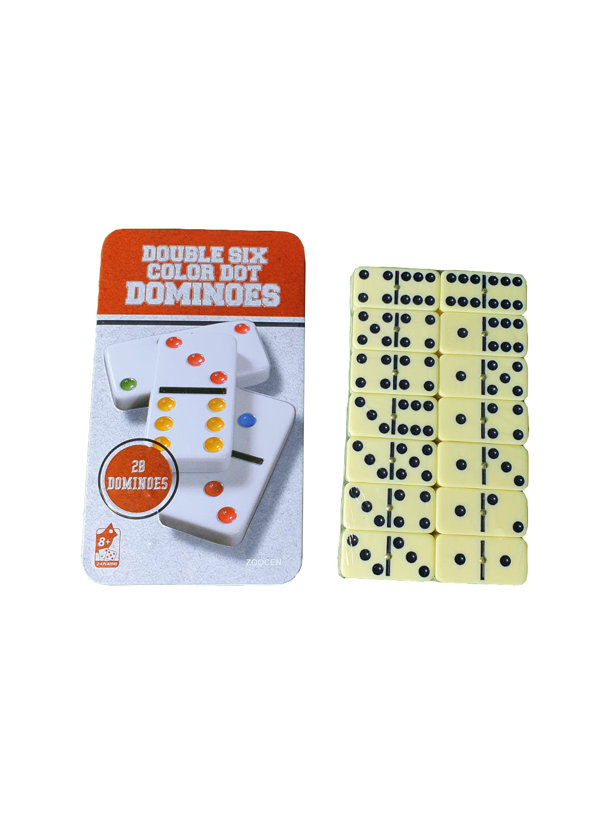 Joc Domino, 28 Piese in Cutie Metalica, copii, distractie, joaca, joc de societate