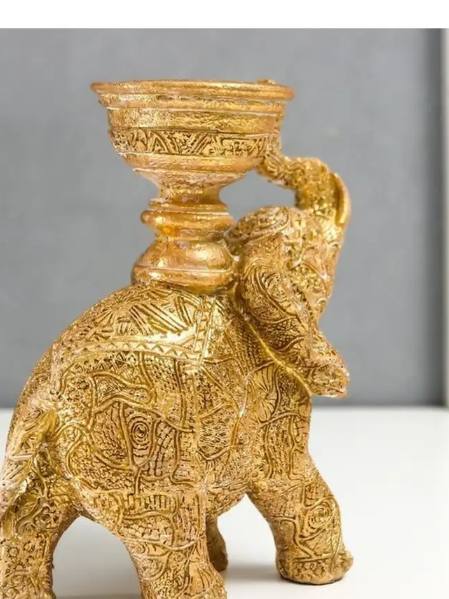 Elefant Sfesnic cu suport Lumanare , 15cm