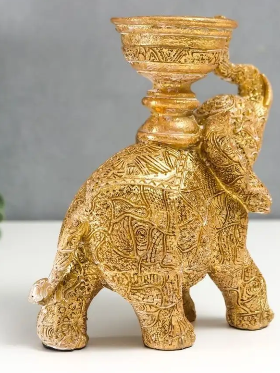 Elefant Sfesnic cu suport Lumanare , 15cm