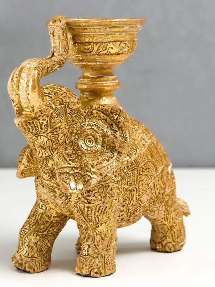 Elefant Sfesnic cu suport Lumanare , 15cm