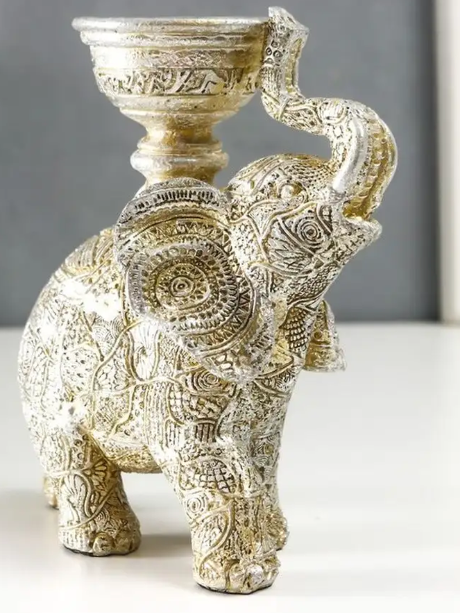 Elefant Sfesnic cu suport Lumanare , 15cm