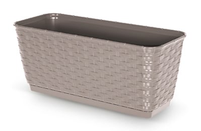 Jardiniera Ratan din Plastic, 39cm