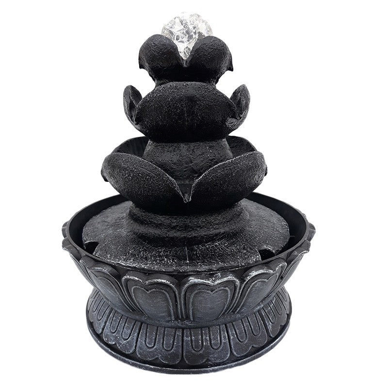 Fantana electrica decorativa cu Led, Feng shui, 20x25 cm