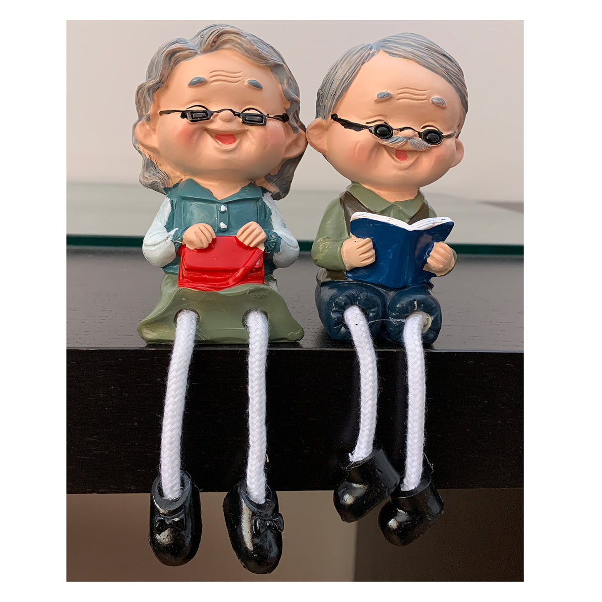 Figurina Bunic si Bunica, Rasina, 16 cm