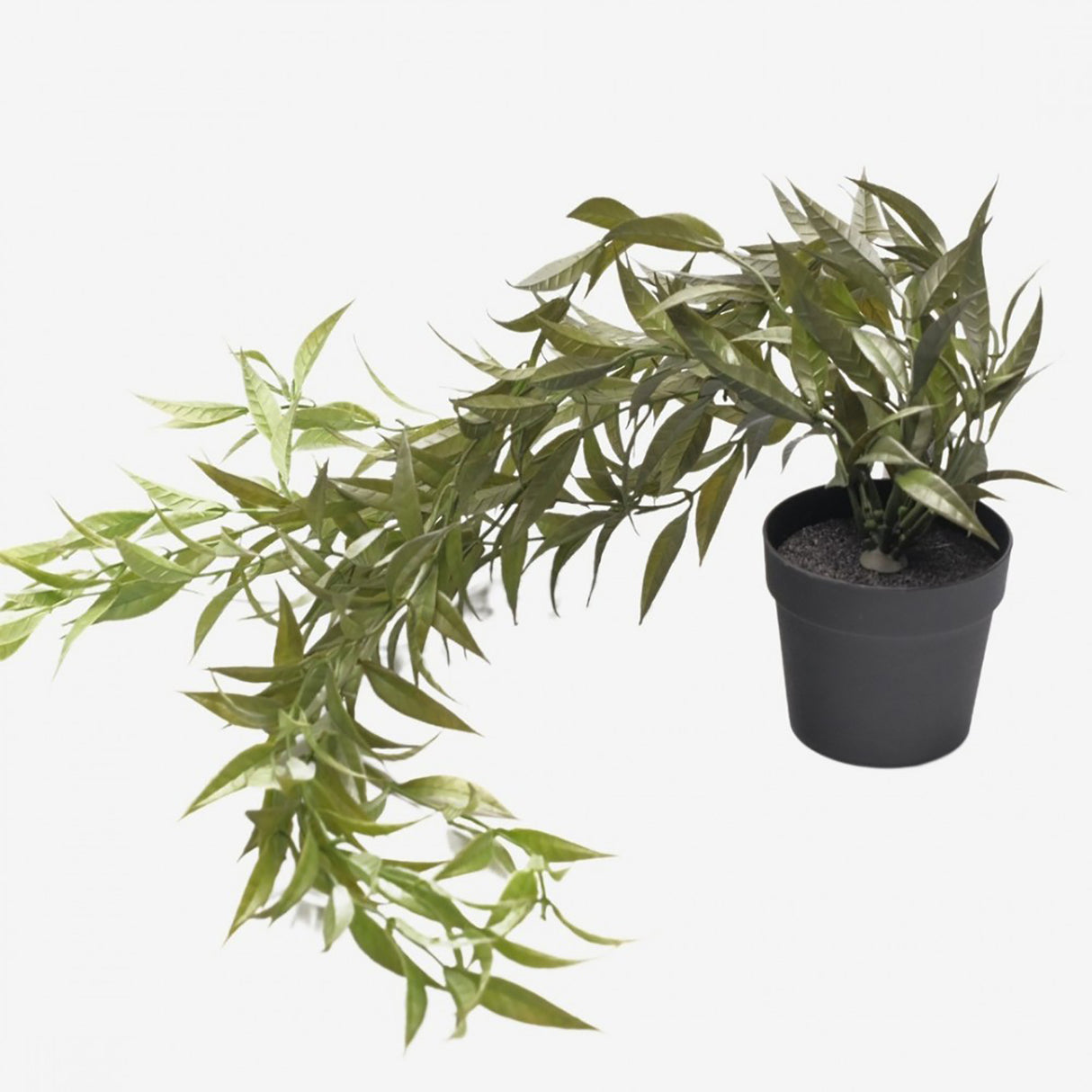 Planta artificiala curgatoare in Ghiveci, Verde, 50x9x9 cm