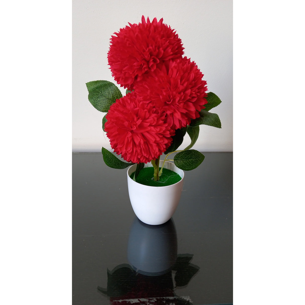 Floare artificiala in ghiveci din Plastic, model Bulgaras, 32 cm