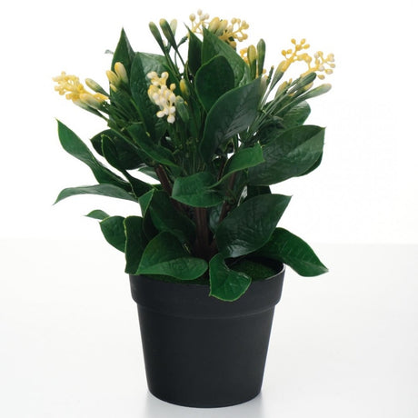 Floarea artificiala decorativa in ghiveci, Plastic, Galbena, 23x9.5 cm