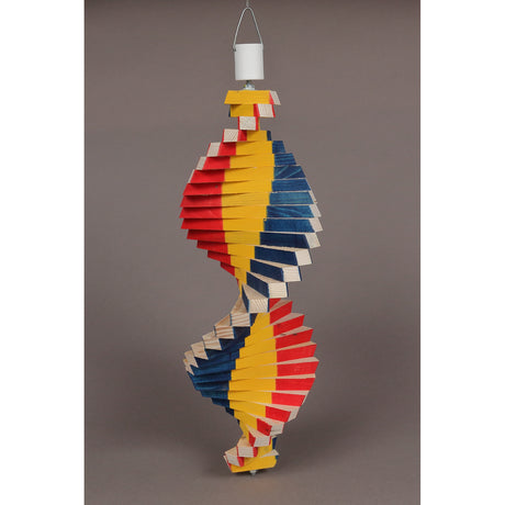 Morisca de vant din Lemn, Tricolor, 36 cm