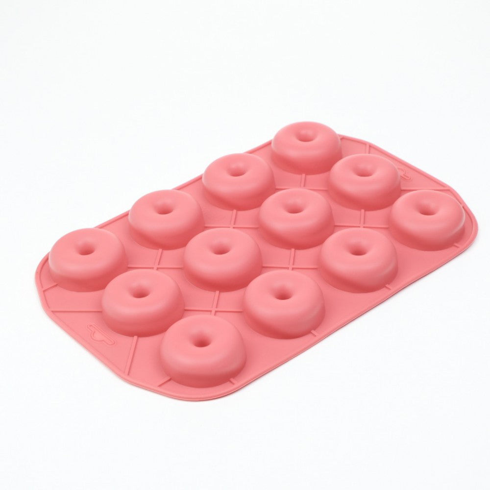 Forma de copt din Silicon pentru 6 gogosi, Termorezistenta pana la 230 grade, 26x18x2.5 cm