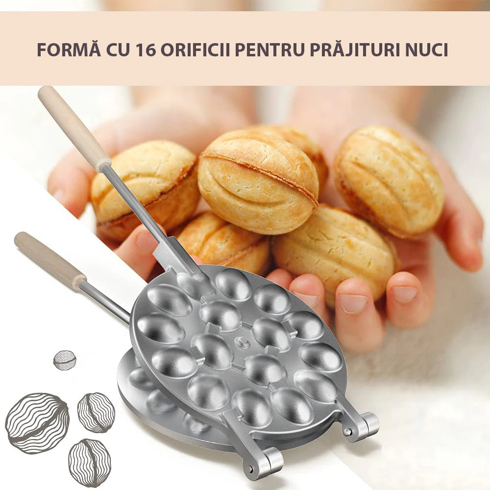 Forma metalica pentru prajituri nuci, 16x36 cm