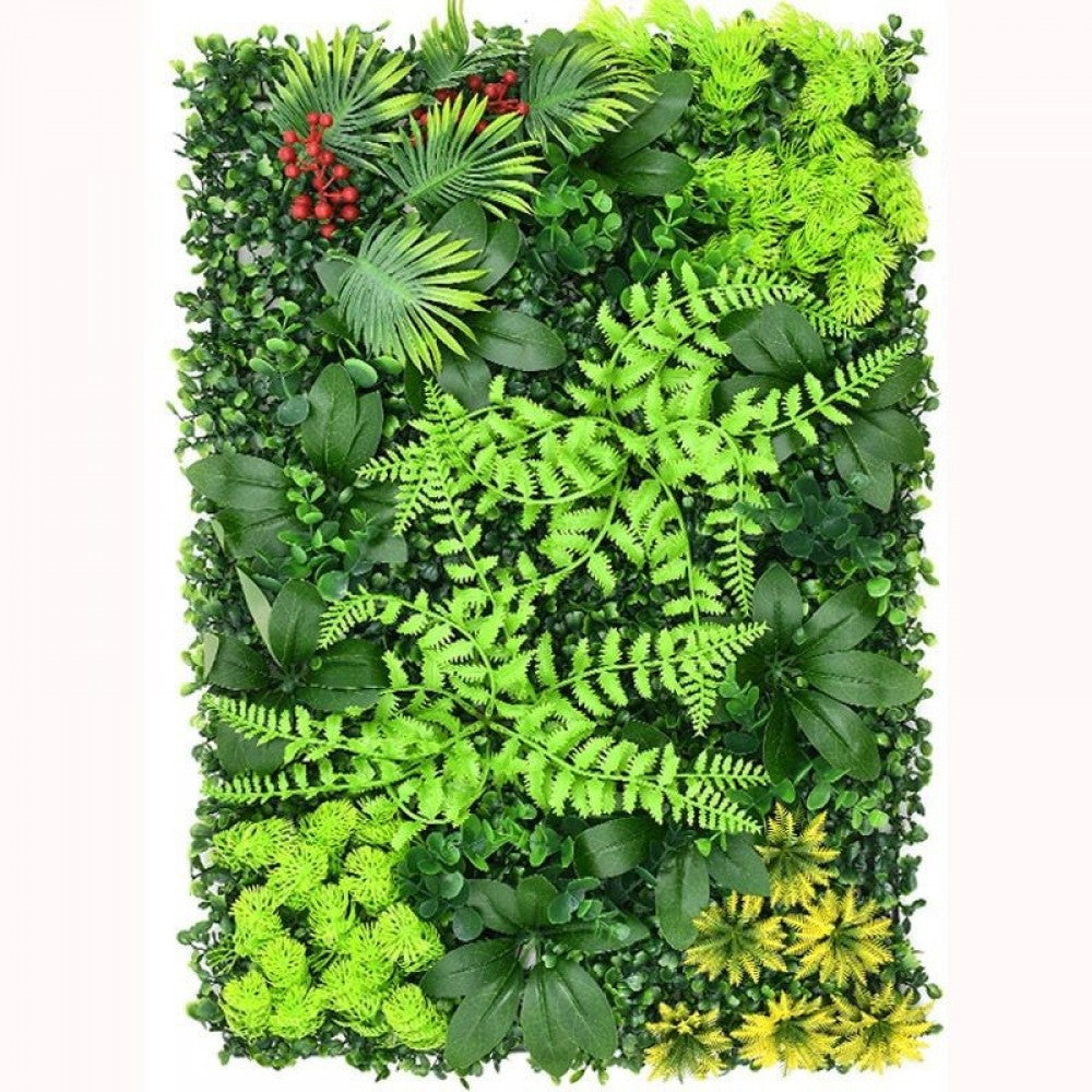 Gard decor cu Frunze Artificiale si Merisoare, 40x60 cm