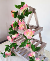 Ghirlanda din flori artificiale, Trandafir, 180 cm