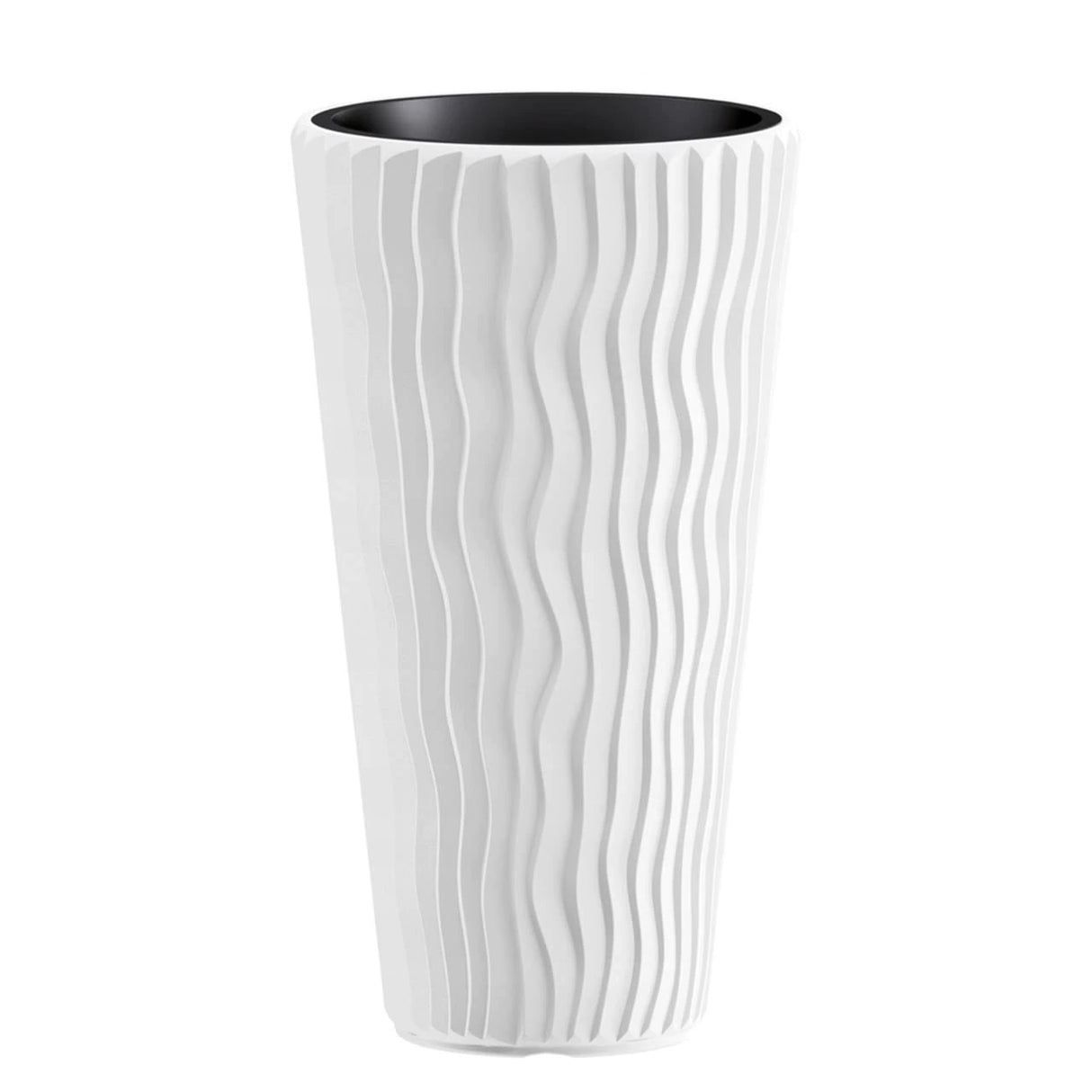 Ghiveci decorativ, rotund inalt,cu separator