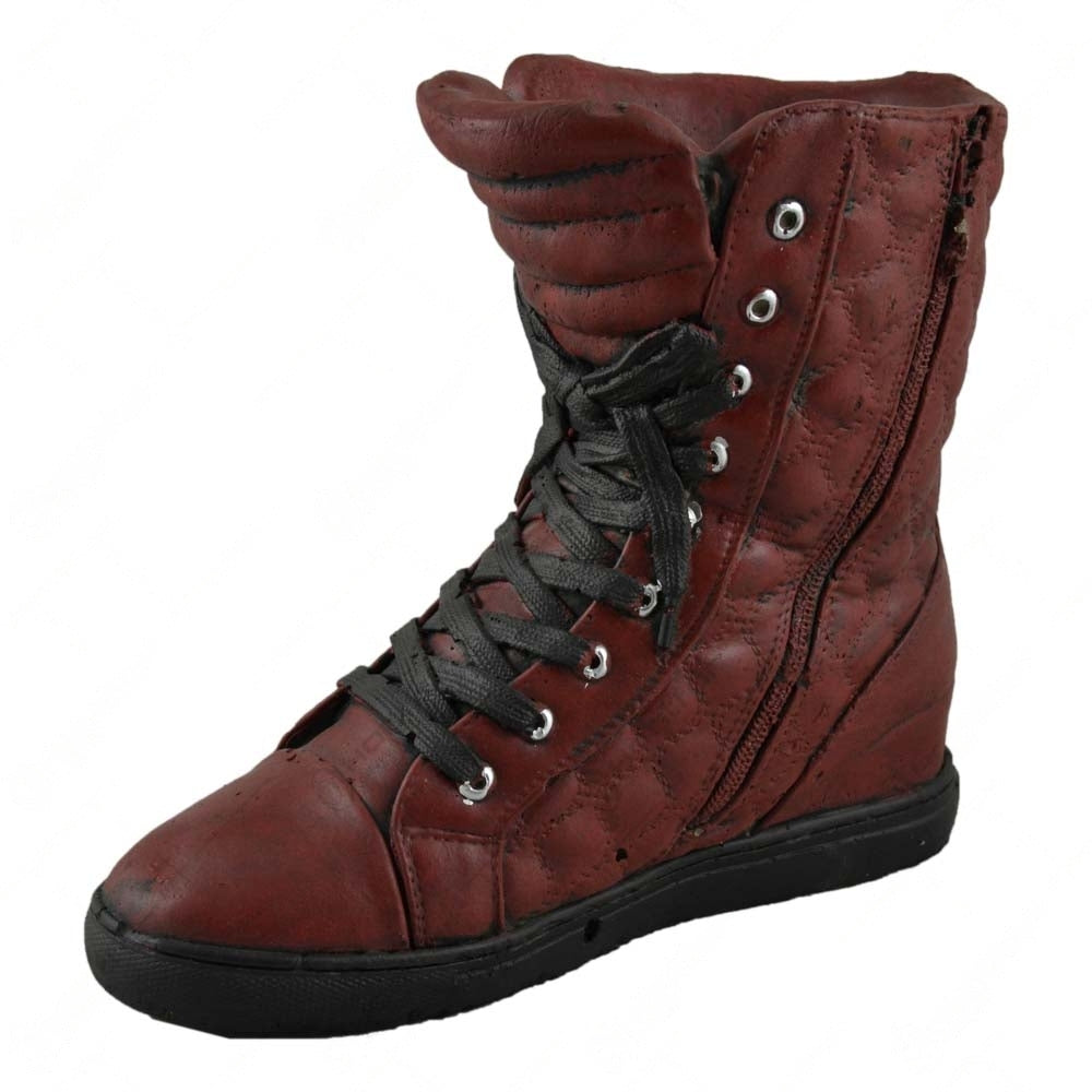 Ghiveci din piatra in forma de Gheata, Visiniu, 11.5 x 25 x 21 cm