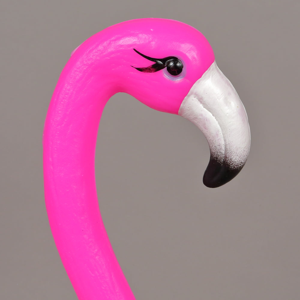 Flamingo, ornament decorativ pentru Curte sau Gradina, Plastic , Fucsia, 100 cm