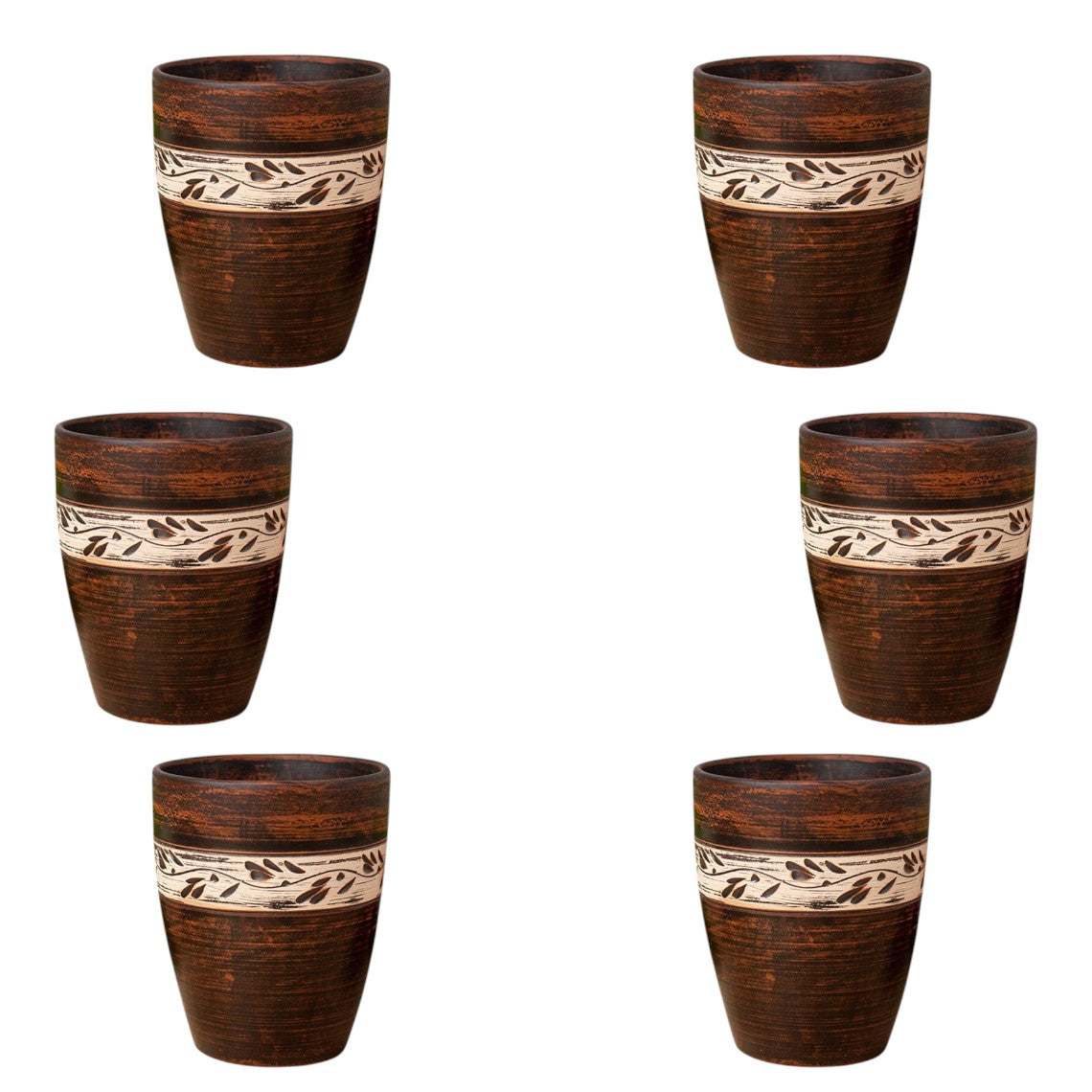 Pahar Lut angob pictat manual , 350 ml