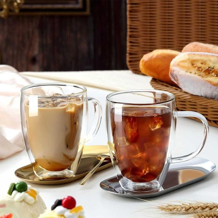 Cana de Cafea cu Pereti Dubli, Sticla Termorezistenta, 250ml ST1