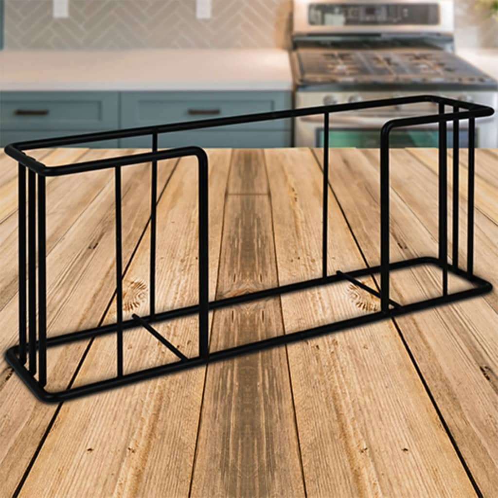 Set 4 Tocatoare din Bambus, cu suport metalic, lungime 29 x 8 cm, Happymax