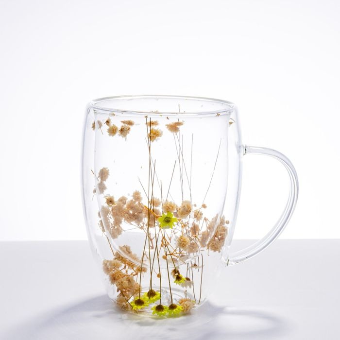 Cana pereti dubli cu Flori Uscate in Interior, Color , 350 ml