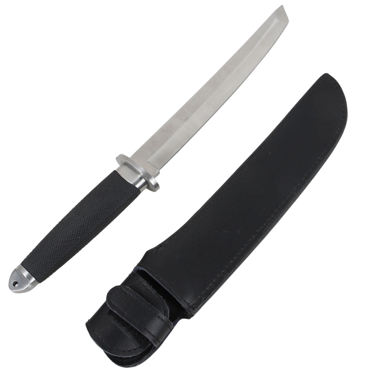 Cutit Vanatoare Japonez, Otel/Plastic cu Husa din Piele
