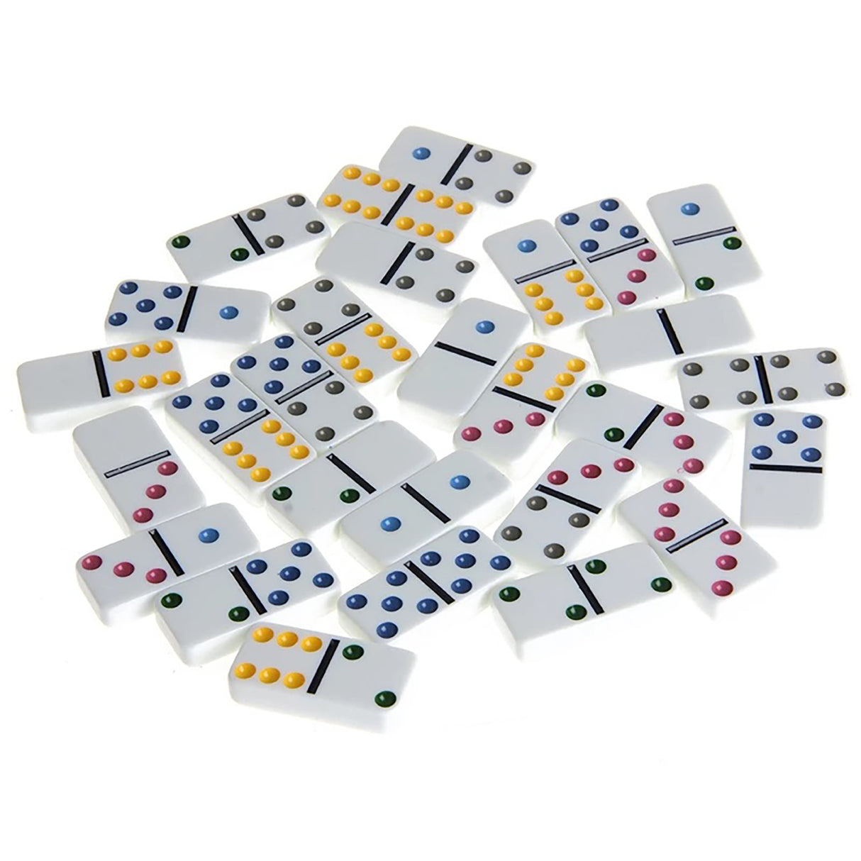 Joc Domino, 28 piese din Plastic in Cutie Metalica