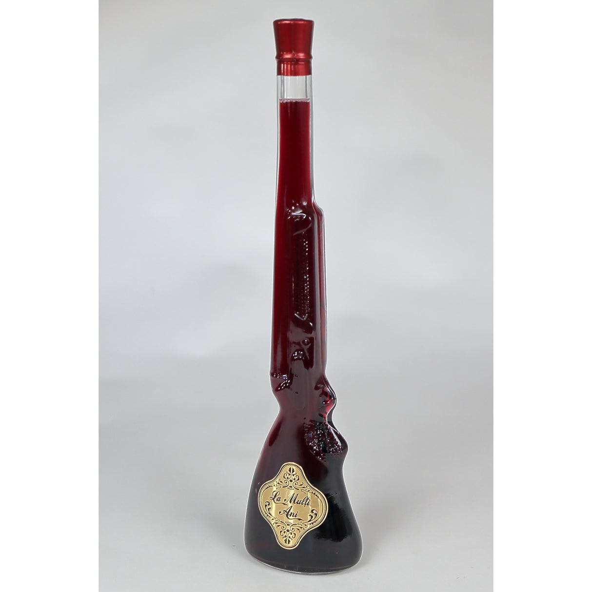 La multi ani! - Vin de calitate in sticla decorativa Pusca, 0.5 l, 46 cm
