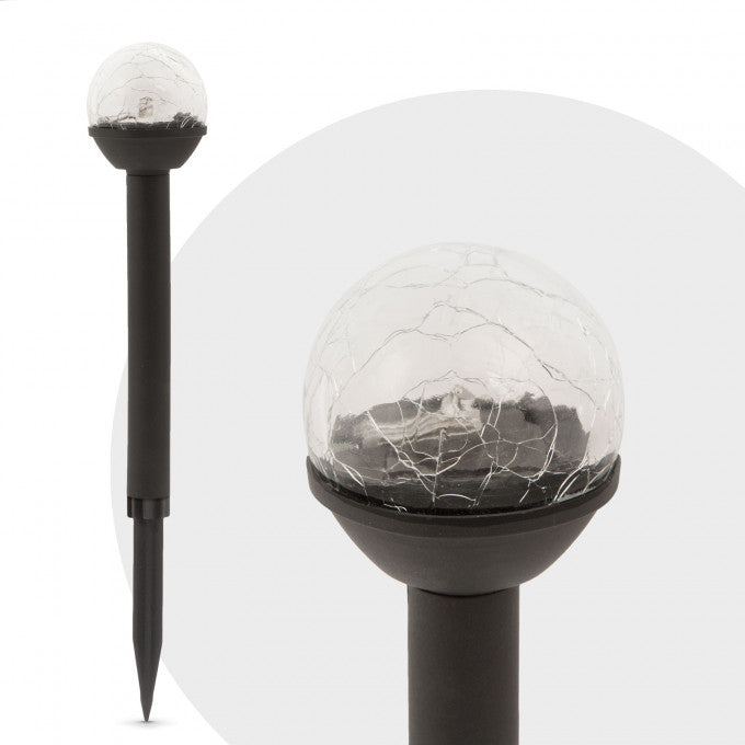 Lampa solara LED, Cristal, Multicolora, 23 cm