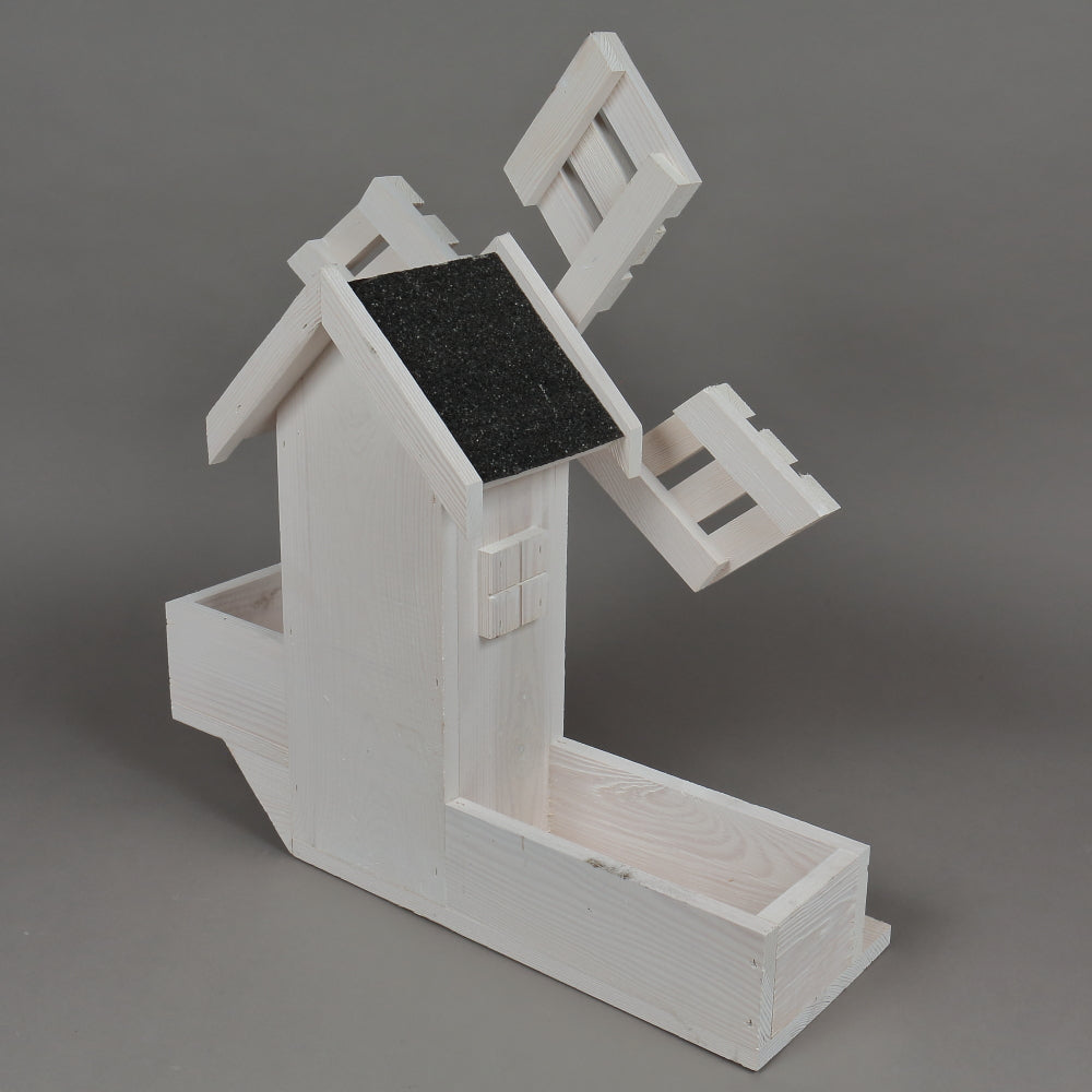 Moara de vant Decorativa, Lemn, Aba, 53x45 cm