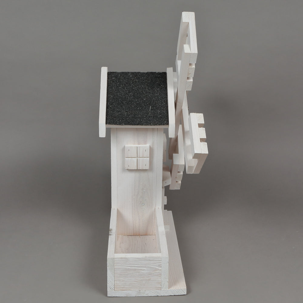 Moara de vant Decorativa, Lemn, Aba, 53x45 cm