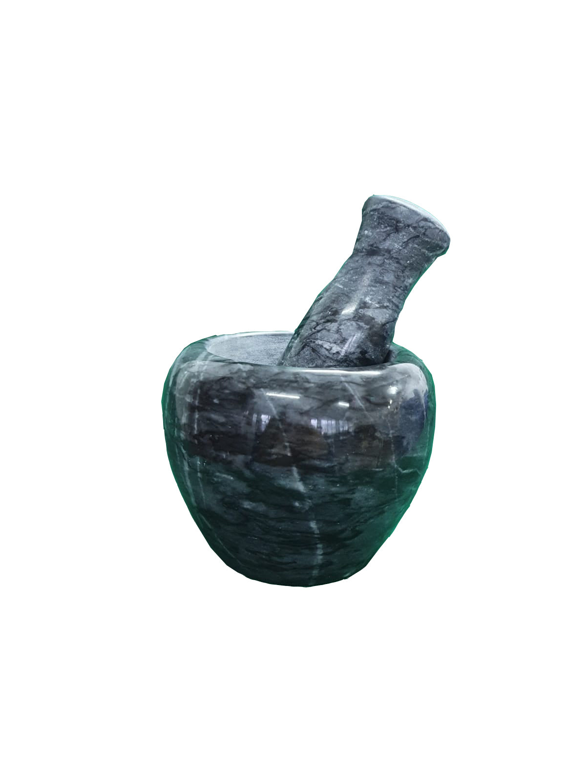 Mojar cu Pistil din Marmura, 8 x 11 cm, usturoi, condimente, pisare, zdrobire, seminte, bucatarie