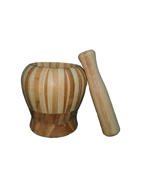 Mojar cu pistil din lemn, 7x11.5 cm, usturoi, condimente, pisare, zdrobire, seminte, bucatarie