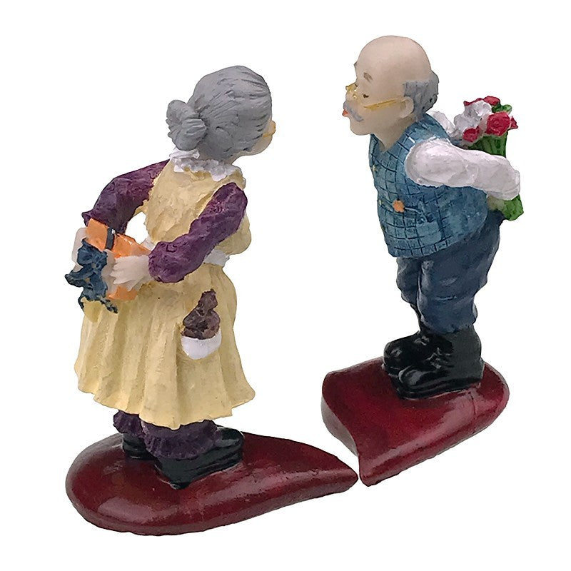Figurina Bunic si Bunica Sarut, Rasina, 11x5 cm
