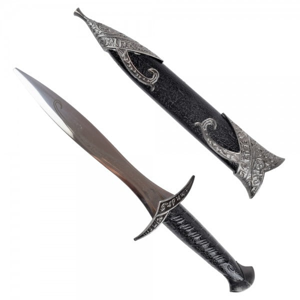 Pumnal Medieval Decorativ, cu Teaca, Inox/Plastic , Cutie Inclusa