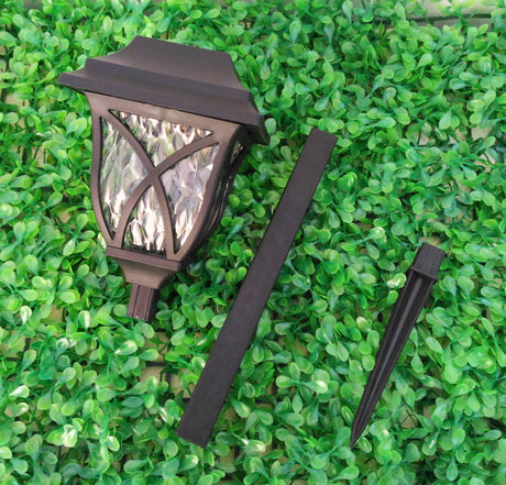 Lampa solara LED tip Felinar, PVC+Metal, 44x10cm