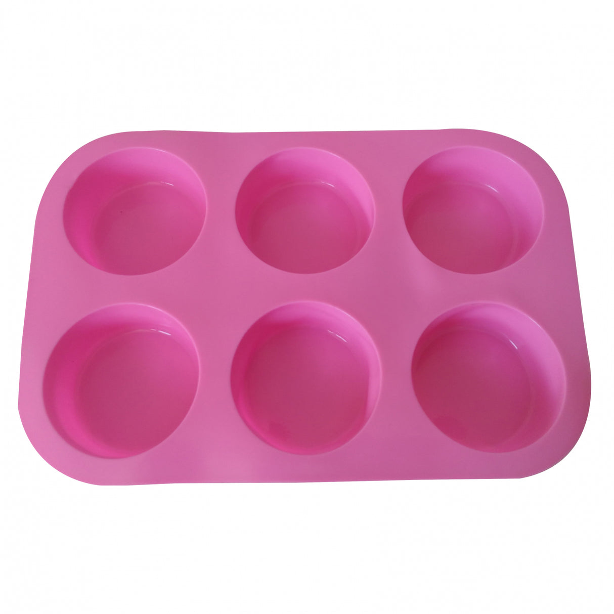 Forma de copt din Silicon pentru 6 Briose, 25x17x3 cm