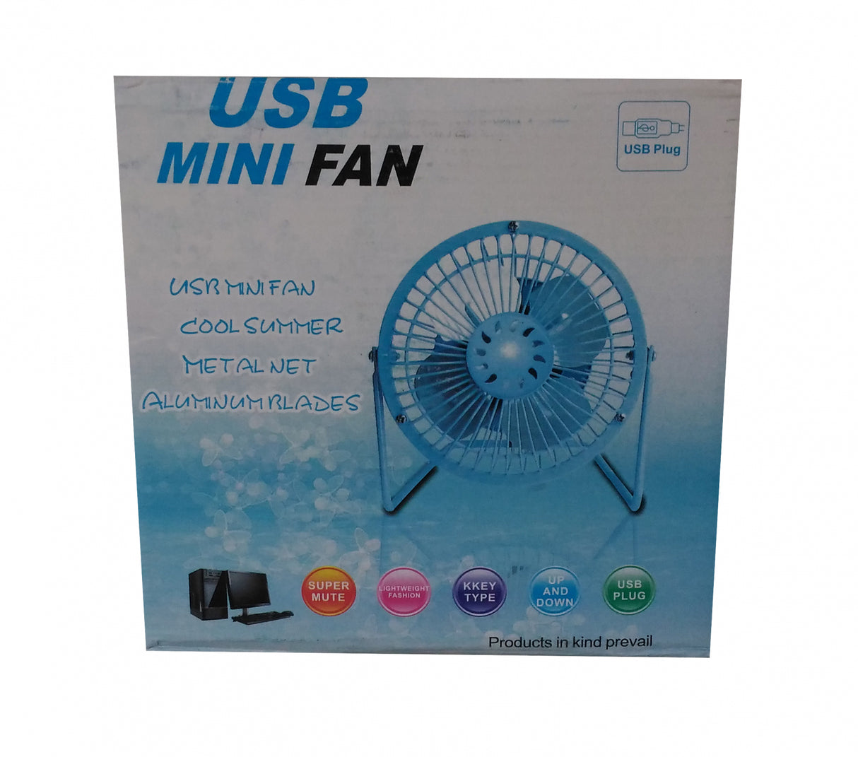 Ventilator USB din Metal, 20x10x20 cm