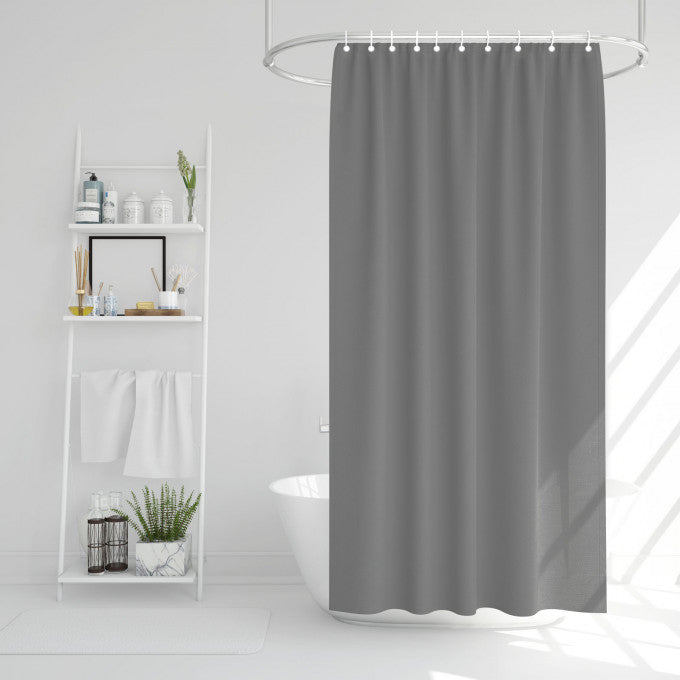 Perdea de dus, PEVA, Gri, 178x183 cm