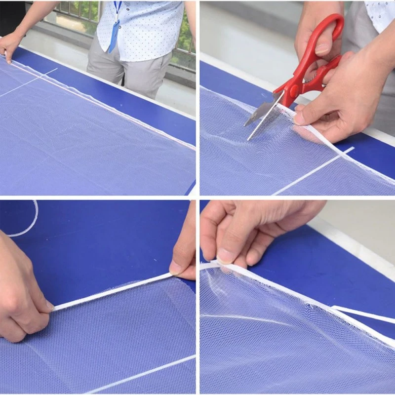 Plasa insecte pentru fereastra, cu banda de fixare, diverse marimi, Alb/Negru