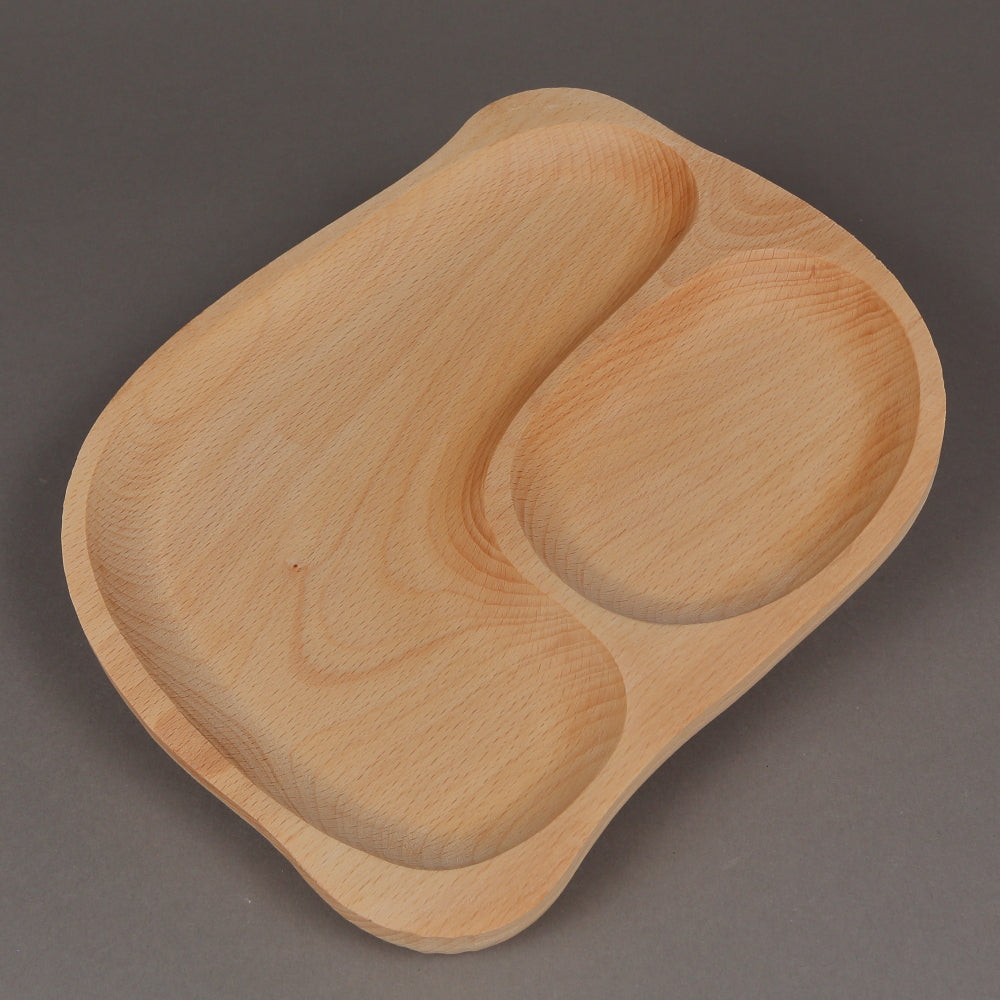 Platou din lemn, compartimentat